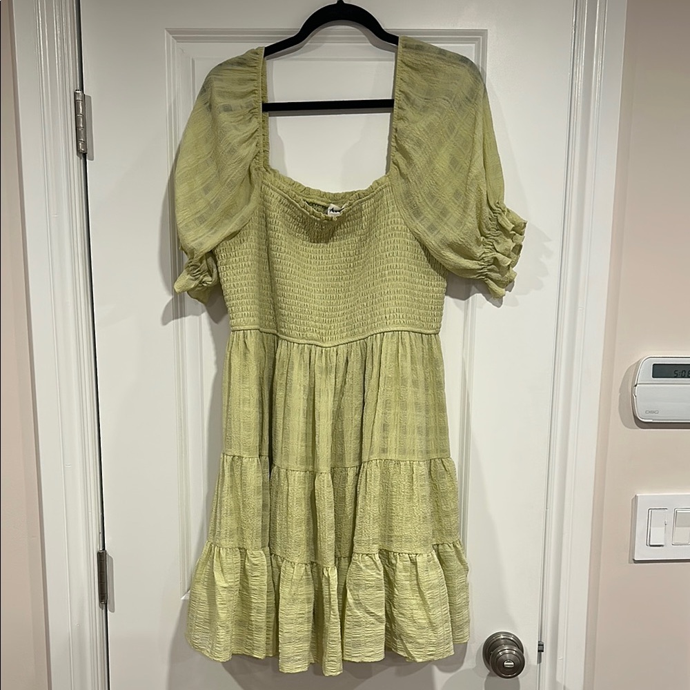 ARULA Light Green Mini Dress